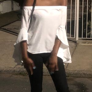 OFF THE SHOULDER SHIRT